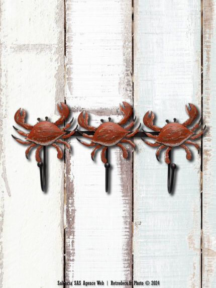 Petit porte manteau Crabes Chehoma