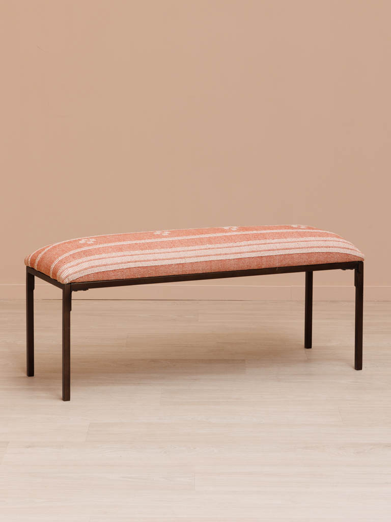 Banc rouge Kilim Chehoma