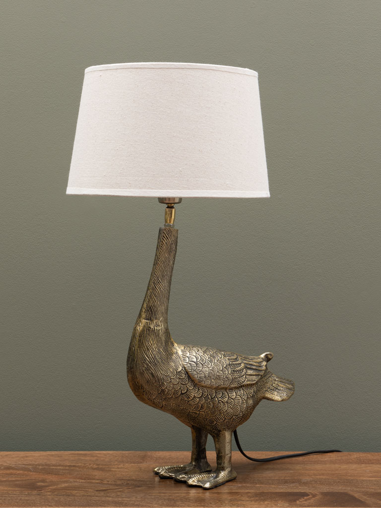 Lampe à poser dorée Colvert Chehoma