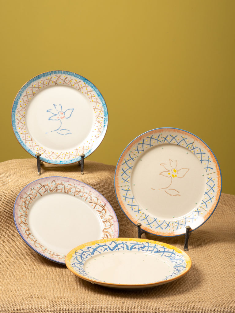 Set de 4 assiettes Riviera Philippe Model