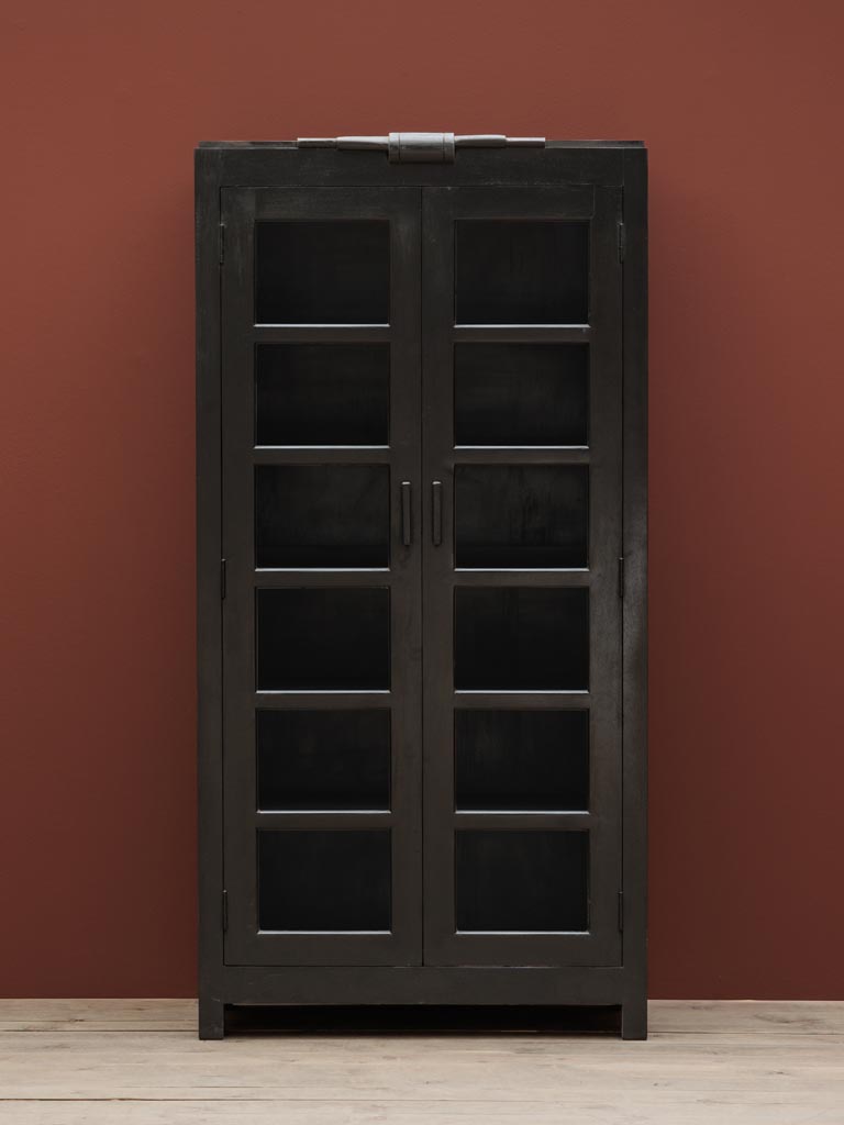 Armoire noire 2 portes Heraklion Chehoma