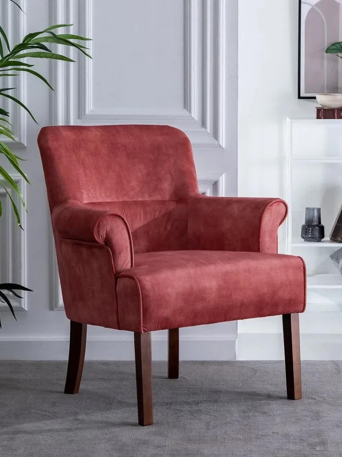 Fauteuil Kristo rouge foncé Ixia