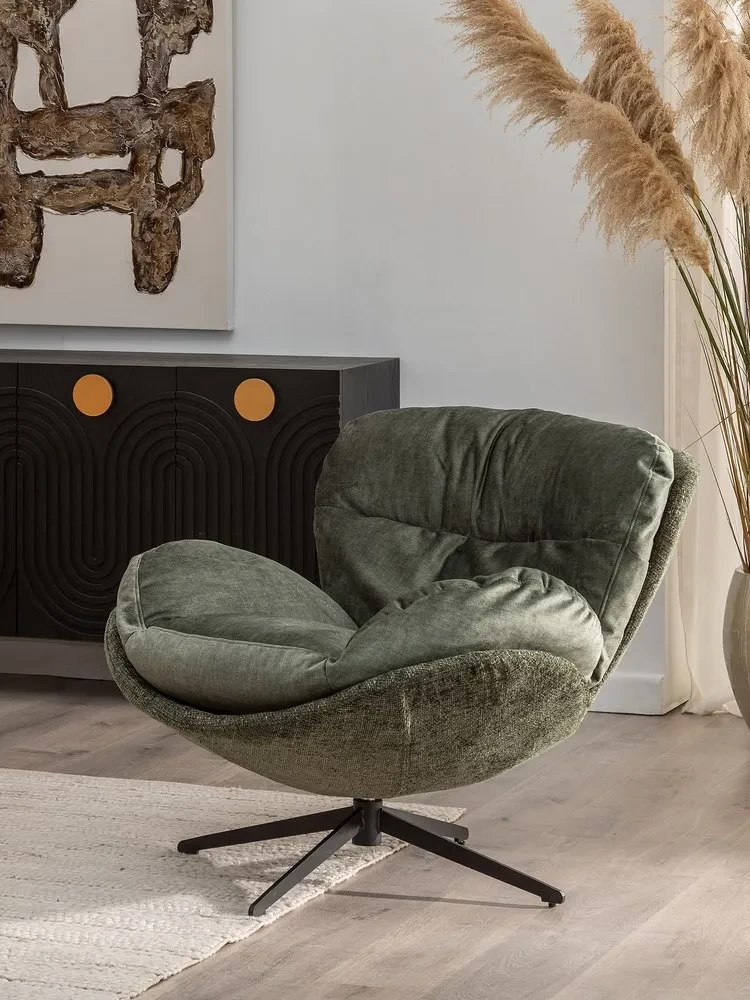 Fauteuil Plume vert Ixia