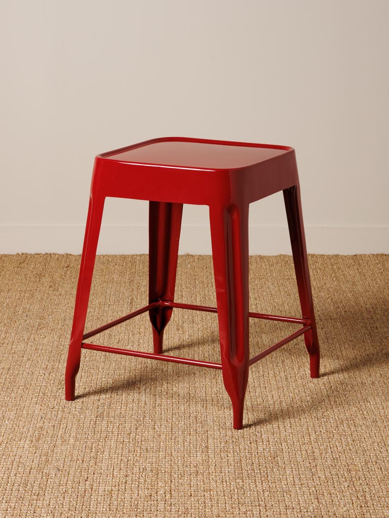 Tabouret bordeaux laqué Jammin Chehoma