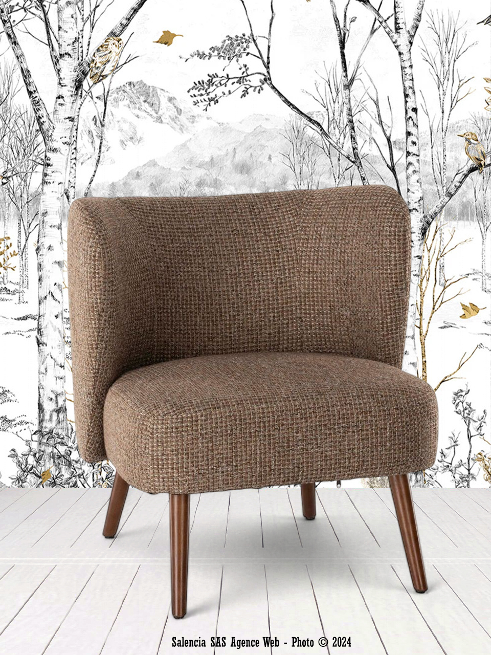 Fauteuil Miranda Taupe Athezza